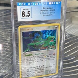 Pokemon Rayquaza CGC 8.5 Graded DEOXYS RARE
